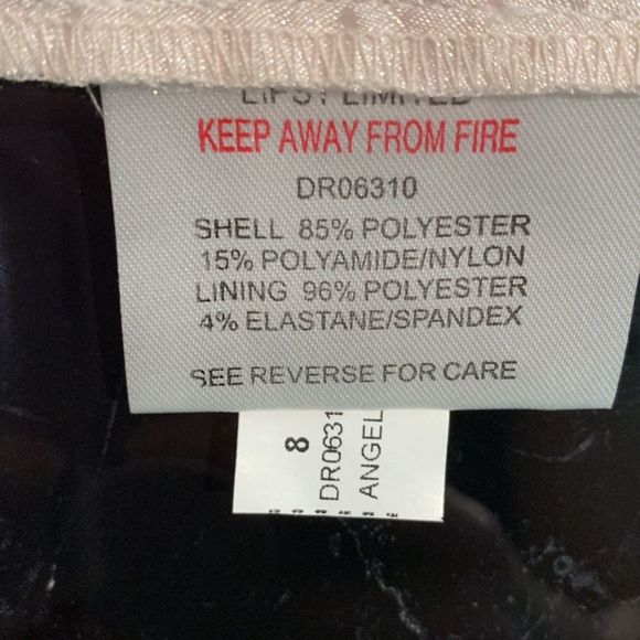 Lace dress Lipsy London, light pink, low cut back, perfect condition - Picture 9 of 10